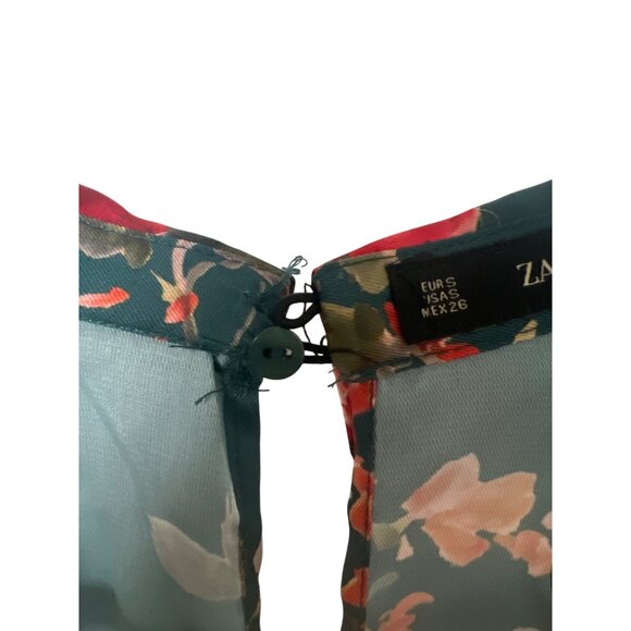 Zara Floral Kimono Wrap Jumpsuit - Picture 6 of 6